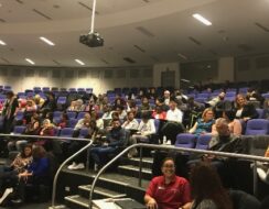 A group of refugees at a workshop at Western Sydney Universities.