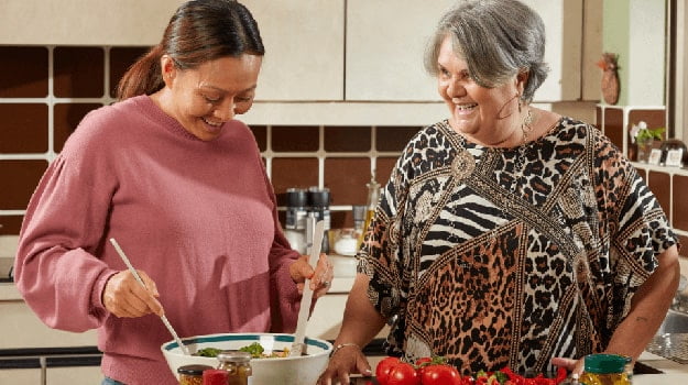 Two women in the kitchen