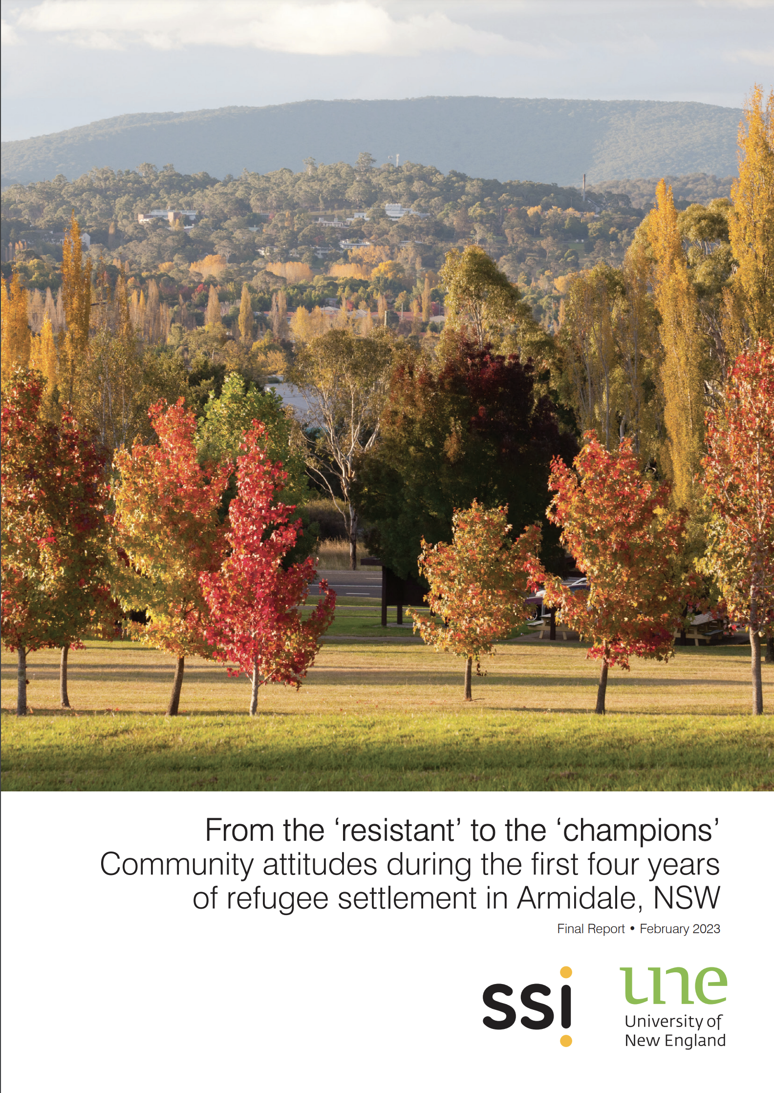 Community attitudes toward refugee settlement in Armidale