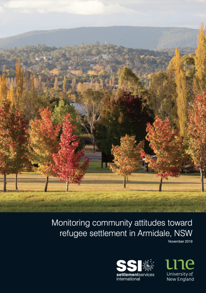 Monitoring community attitudes toward refugee settlement in Armidale, NSW