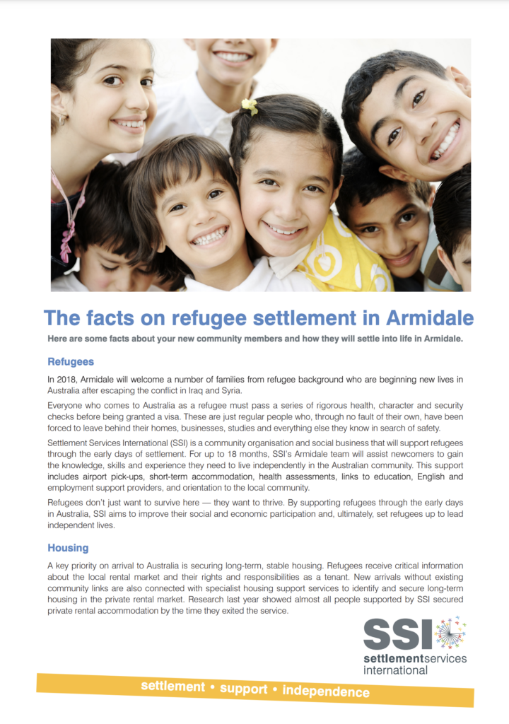 The facts on refugee settlement in Armidale