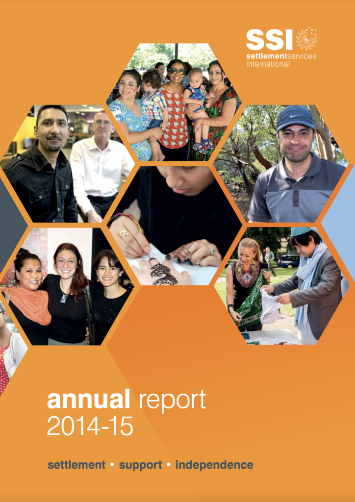 Cover image of the SSI Annual Report 2014-2015