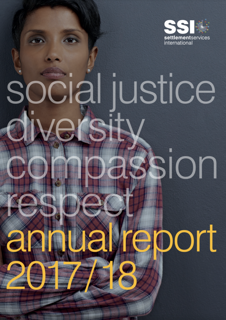 Cover image of the SSI Annual Report 2017-2018
