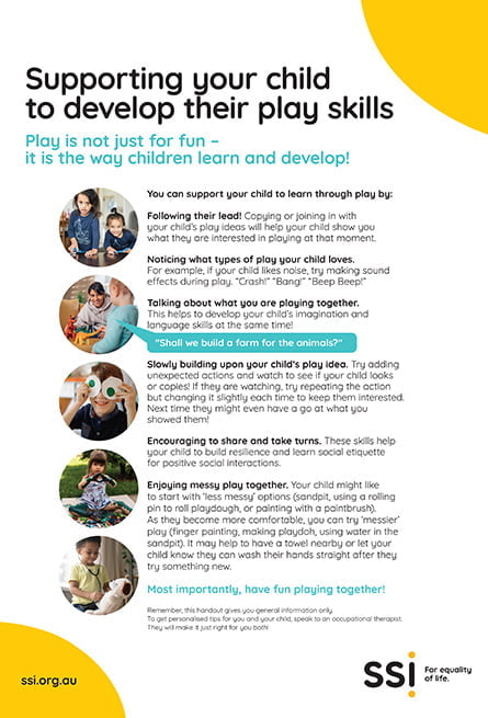 Supporting your child to develop their play skills
