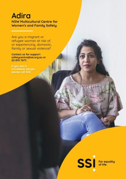 Poster for service providers: NSW Multicultural Centre for Women’s and Family Safety