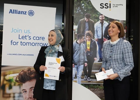 Executives from SSI and Allianz at the SSI Allianz Refugee Scholarships Ceremony