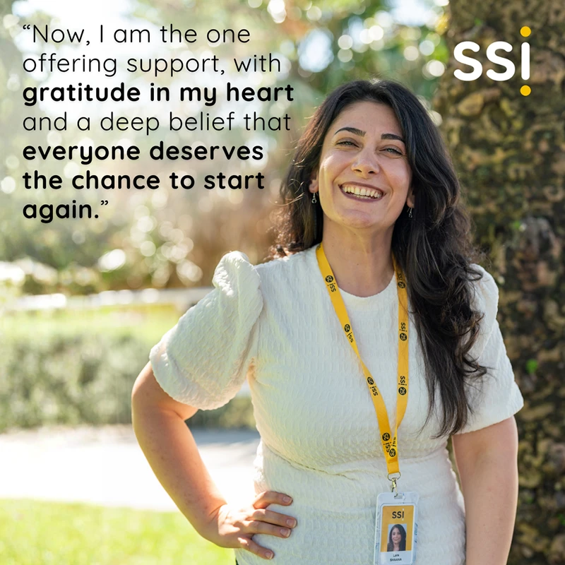 "Now, I am the one offering support, with gratitude in my heart and a deep belief that everyone deserves the chance to start again.” For Lara, that’s not just a belief. It’s lived experience.