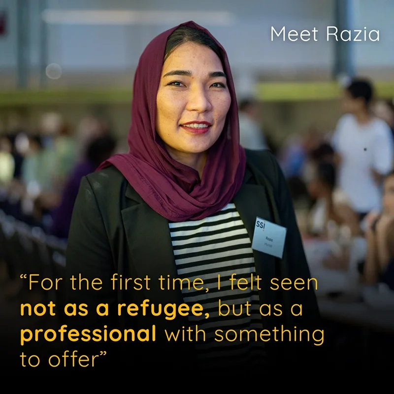 "For the first time, I felt seen not as a refugee, but as a professional with something to offer” Meet Razia Muradi