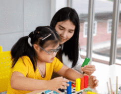 Young SSI disability participant supported with learning
