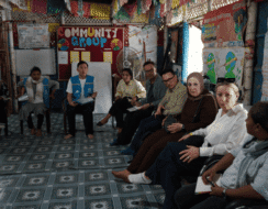 Group of advocates in a circle at Cox's Bazar, world's largest refugee camp
